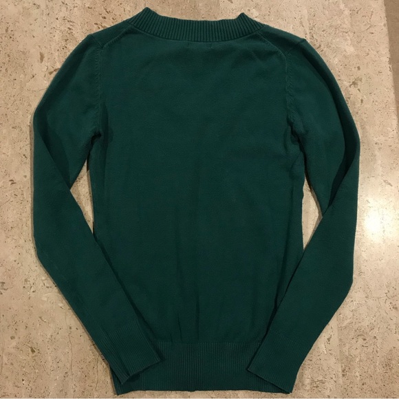 Gap Green Vneck Sweater size XS - Picture 4 of 5